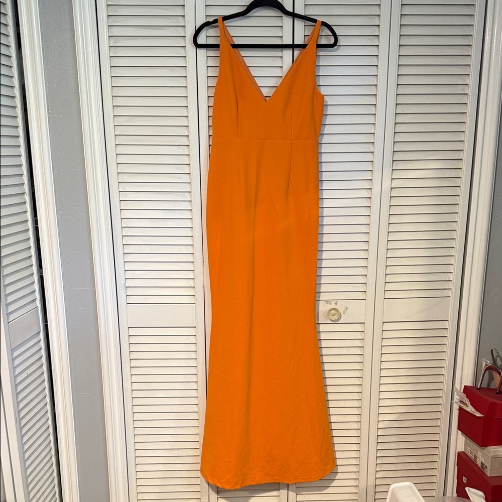 Lulu's Radiant Orange Maxi Dress